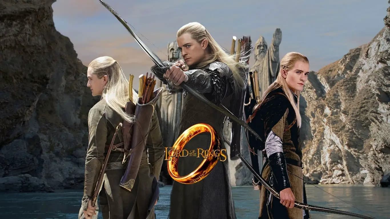 Legolas de Vertefeuille, fils du roi elfique Thranduil du Royaume Sylvestre