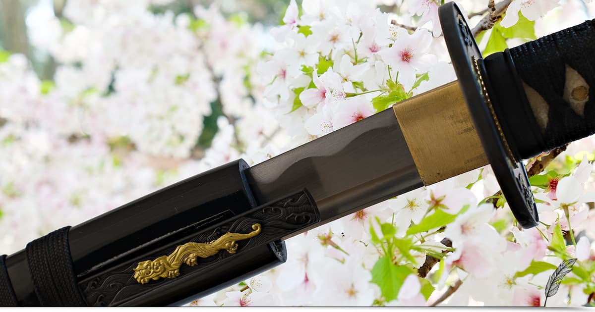  Sakura  wakizashi aiguis   fleur  de  cerisier 