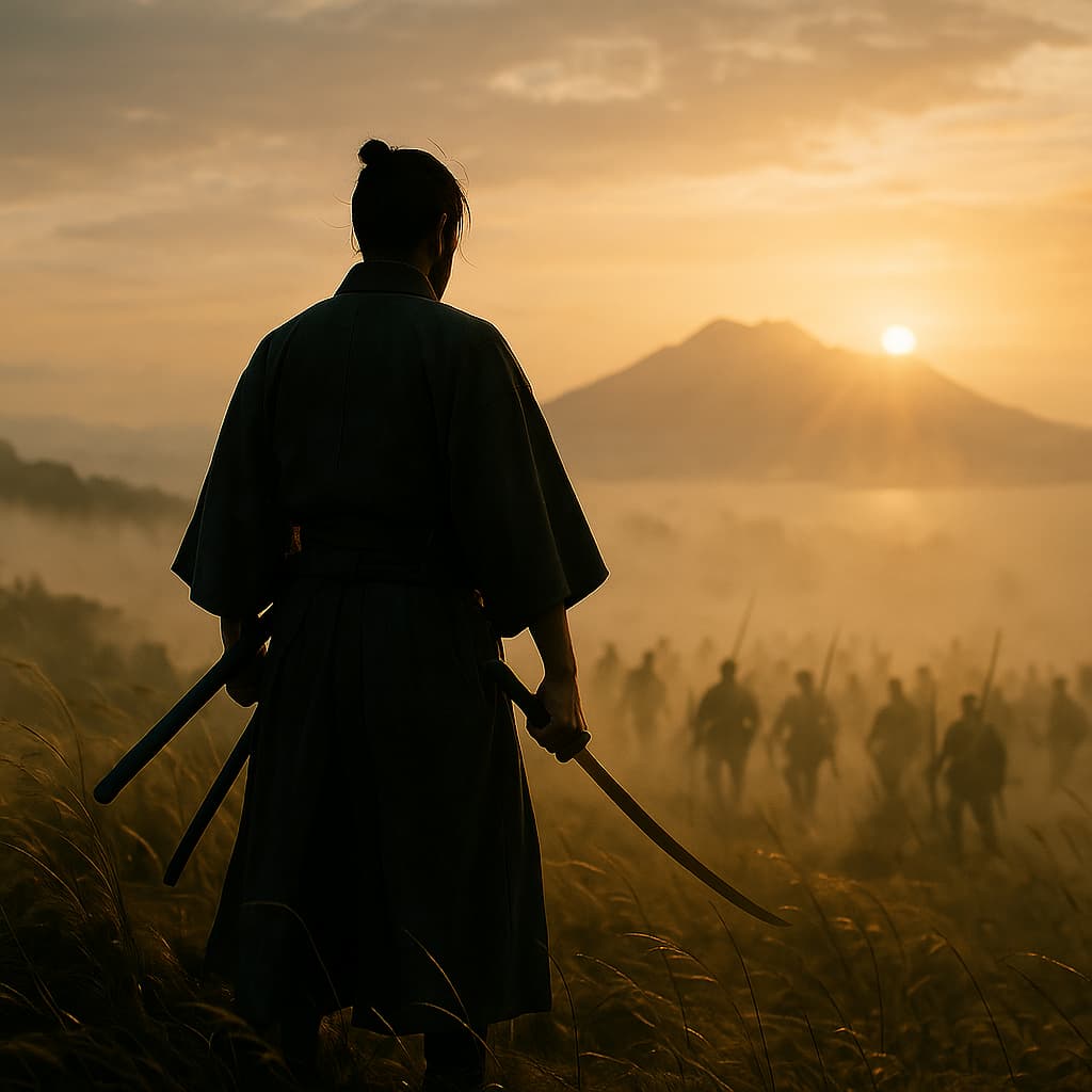 Saigō Takamori : l’étincelle du « dernier samouraï » Les illustrations de cette rubrique sont créées à l’aide de l’intelligence artificielle, sous la direction de notre équipe éditoriale. Cette technologie nous permet de donner vie à des scènes historiques ou légendaires, dans le respect de notre passion pour l’authenticité et l’imaginaire. #Terressens, là où les récits prennent forme