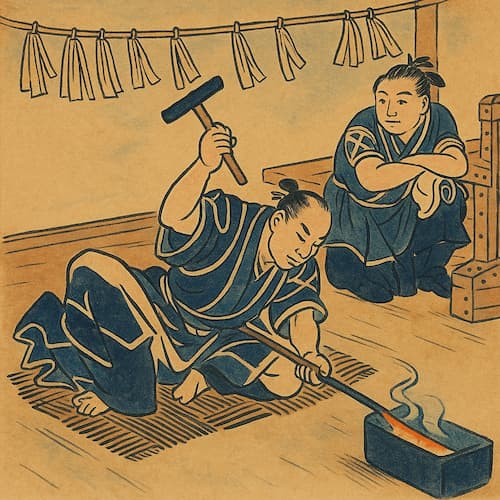La courbe magique du katana : quand la forge devient science #Terressens La courbe magique du katana : quand la forge devient science #Terressens