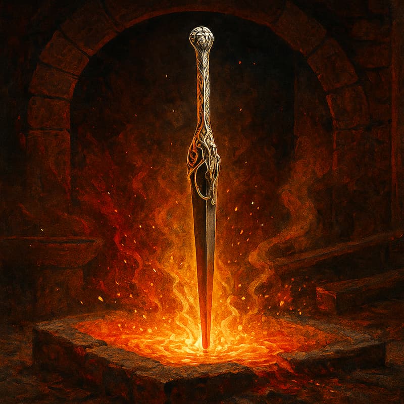 La dague de Finrod, symbole de la transition de la vengeance à la protection
Les illustrations de cette rubrique sont créées à l’aide de l’intelligence artificielle, sous la direction de notre équipe éditoriale.
Cette technologie nous permet de donner vie à des scènes historiques ou légendaires, dans le respect de notre passion pour l’authenticité et l’imaginaire.
#Terressens, là où les récits prennent forme