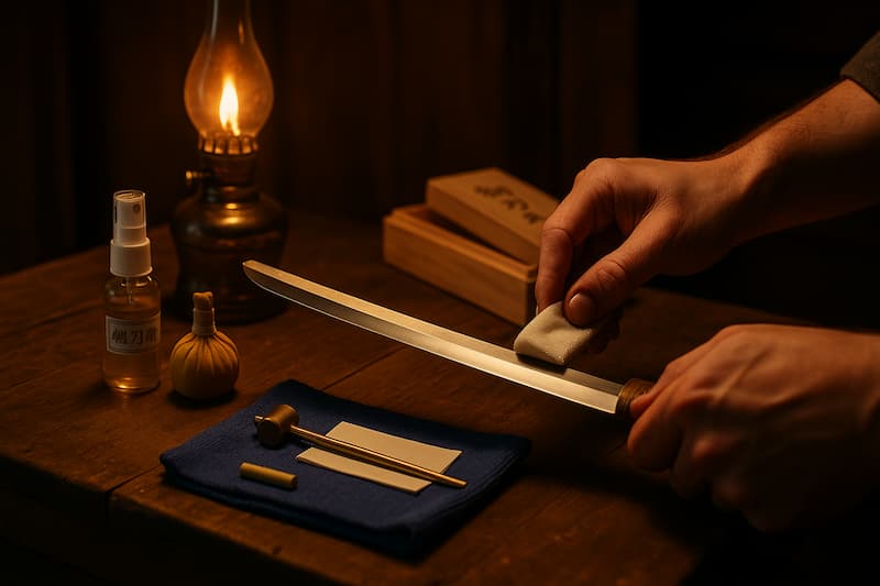 Entretien de sabre japonais #Terressens