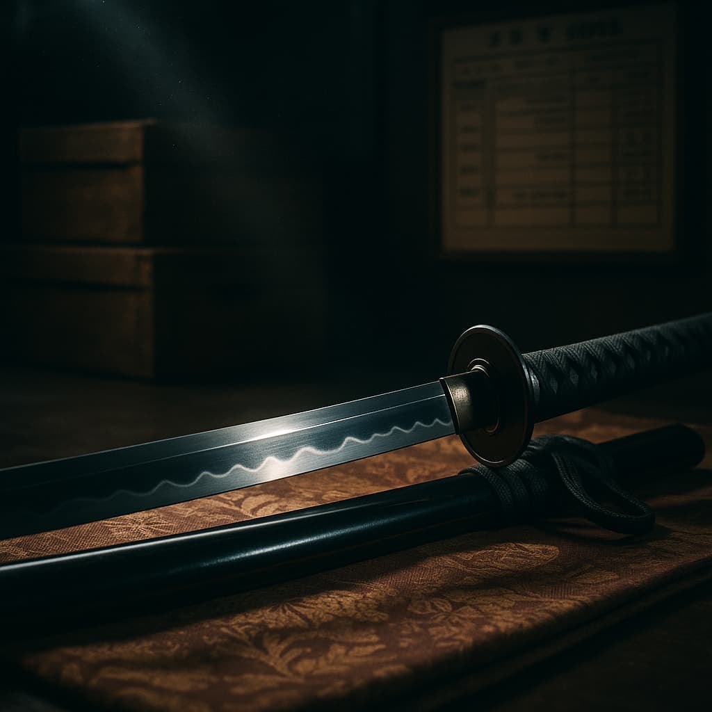 Honjō Masamune, le Trésor national introuvable des Tokugawa. Les illustrations de cette rubrique sont créées à l’aide de l’intelligence artificielle, sous la direction de notre équipe éditoriale. Cette technologie nous permet de donner vie à des scènes historiques ou légendaires, dans le respect de notre passion pour l’authenticité et l’imaginaire. #Terressens, là où les récits prennent forme