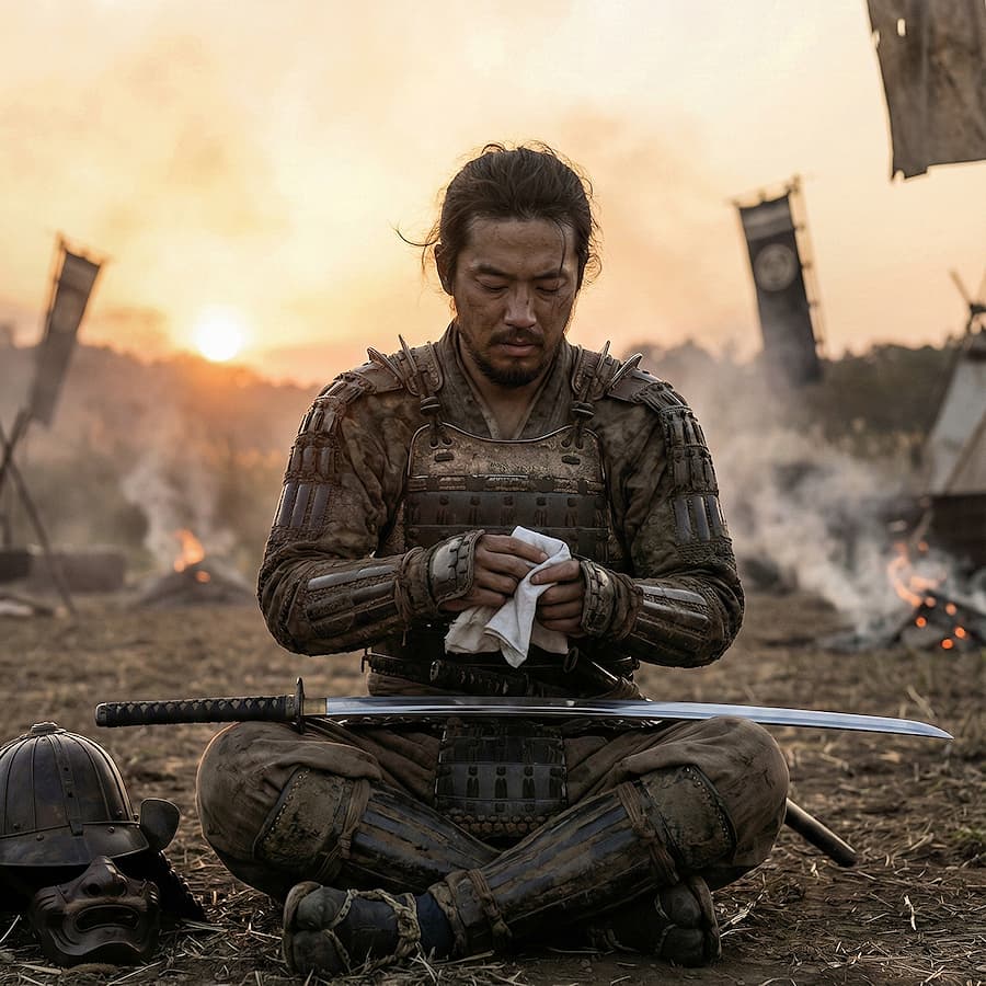 Le katana pouvait-il vraiment trancher une armure de samouraï ? Les illustrations de cette rubrique sont créées à l’aide de l’intelligence artificielle, sous la direction de notre équipe éditoriale. Cette technologie nous permet de donner vie à des scènes historiques ou légendaires, dans le respect de notre passion pour l’authenticité et l’imaginaire. #Terressens, là où les récits prennent forme