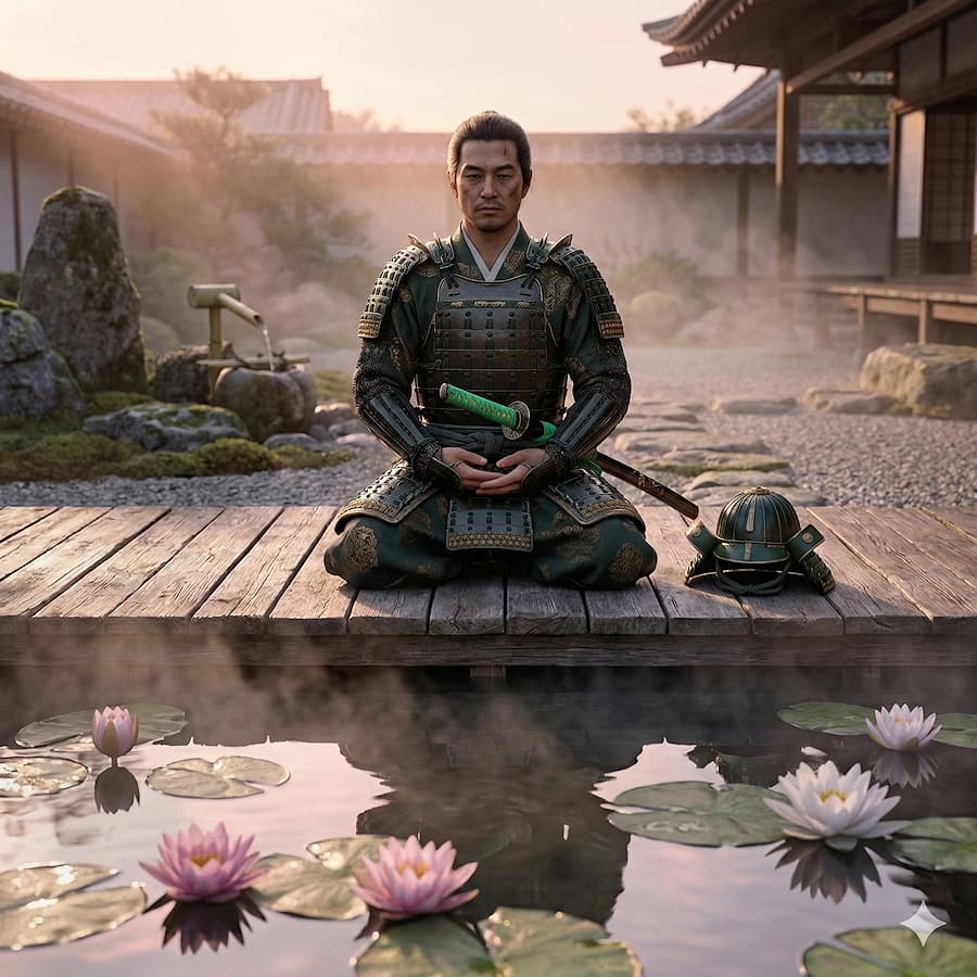 Le lotus, la fleur qui inspirait l’esprit des samouraïs. Les illustrations de cette rubrique sont créées à l’aide de l’intelligence artificielle, sous la direction de notre équipe éditoriale. Cette technologie nous permet de donner vie à des scènes historiques ou légendaires, dans le respect de notre passion pour l’authenticité et l’imaginaire. #Terressens, là où les récits prennent forme