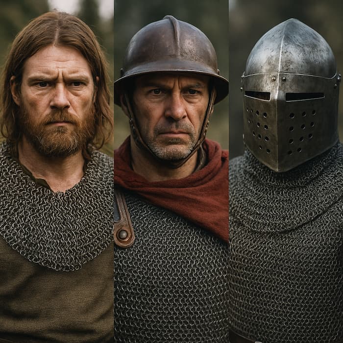 Maille aboutée ou rivetée ? Découvrez la différence entre ces deux types d'anneaux utilisés pour les cottes de mailles médiévales.