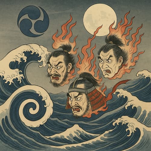 Quand les samouraïs affrontaient les yōkai : la légende des Maikubi
Les illustrations de cette rubrique sont créées à l’aide de l’intelligence artificielle, sous la direction de notre équipe éditoriale. Cette technologie nous permet de donner vie à des scènes historiques ou légendaires, dans le respect de notre passion pour l’authenticité et l’imaginaire. #Terressens, là où les récits prennent forme