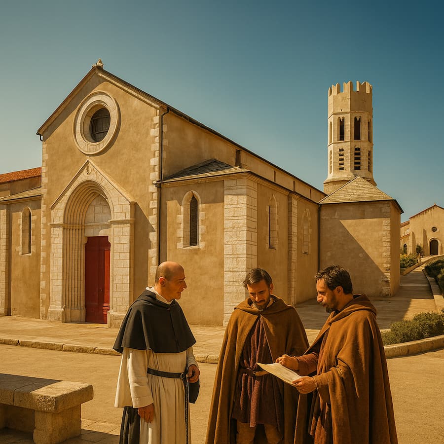 Saint-Dominique, le mythe templier de Bonifacio. Les illustrations de cette rubrique sont créées à l’aide de l’intelligence artificielle, sous la direction de notre équipe éditoriale. Cette technologie nous permet de donner vie à des scènes historiques ou légendaires, dans le respect de notre passion pour l’authenticité et l’imaginaire. #Terressens, là où les récits prennent forme