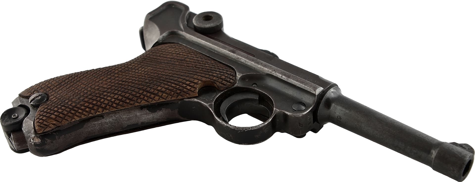 Pistolet Luger P08 Parabellum, crosse bois #Terressens Pistolet Luger P08 Parabellum, crosse bois #Terressens