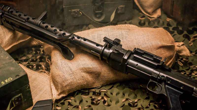 MG34 (Maschinengewehr 34), mitrailleuse allemande avec bipied #Terressens MG34 (Maschinengewehr 34), mitrailleuse allemande avec bipied #Terressens