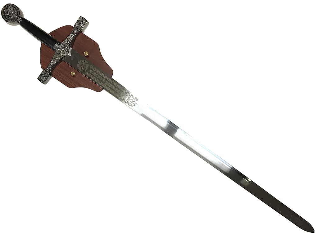 Excalibur, l'Épée du roi Arthur, sur son support mural