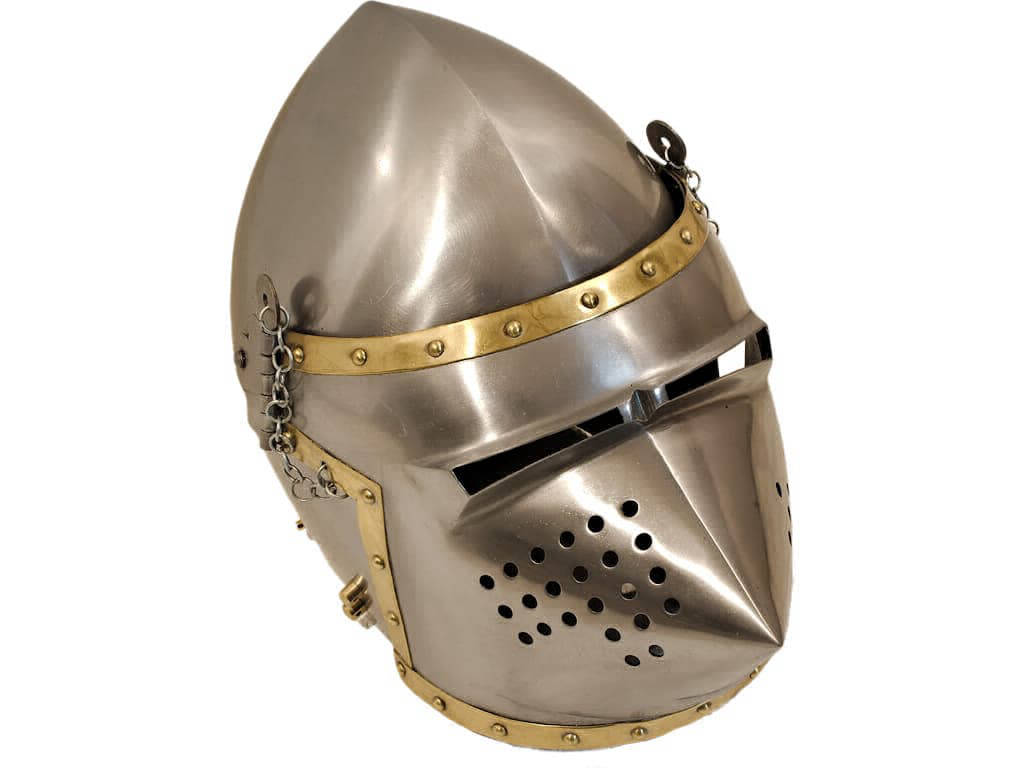 Casque médiéval Pigface bassinet