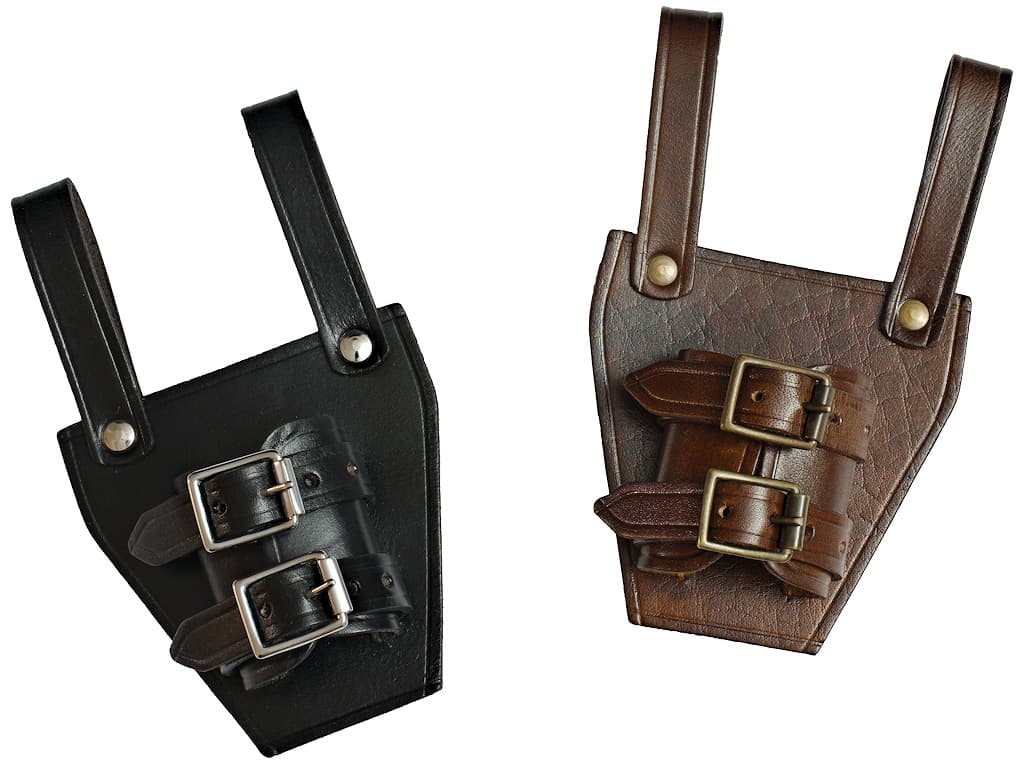 Épée médiévale forgée « Vicit semper » (toujours vainqueur) ⚔ #Terressens Porte-épée / dague médiévale en cuir brun ou noir #Terressens