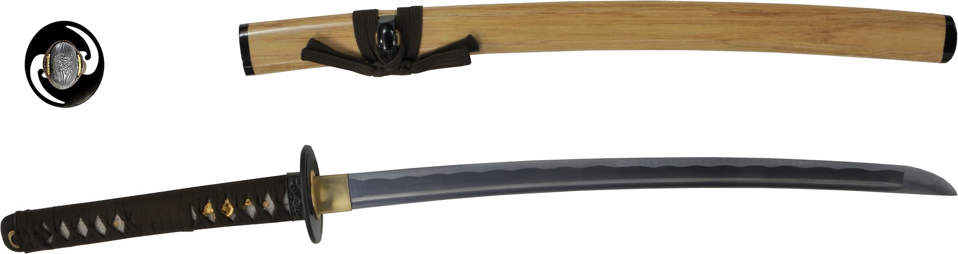 Mù-jīn, wakizashi aiguisé bois (mù, 木) métal (jīn, 金)