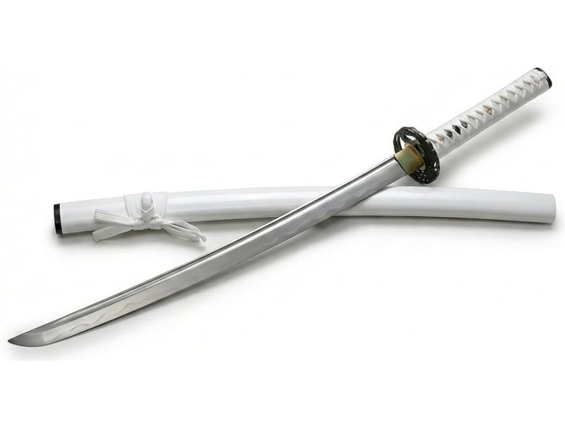 Katana blanc aiguisé « Neige éternelle » 復活 #Terressens