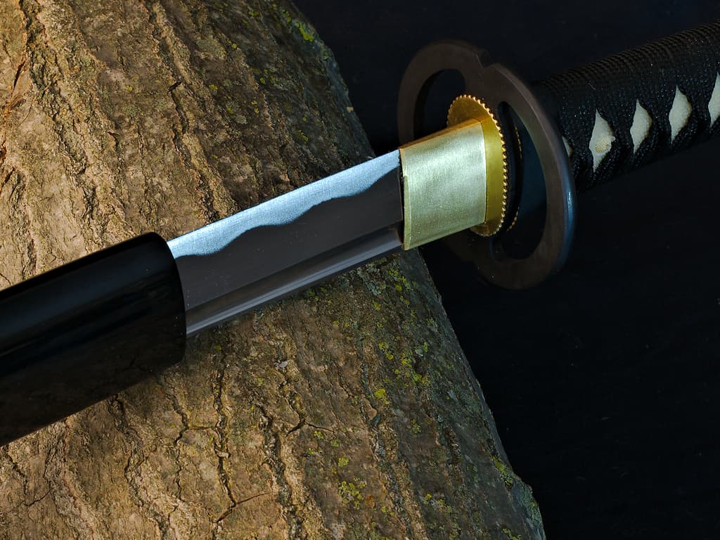 Katana aiguisé noir Miyamoto Musashi 宮本 武蔵 #Terressens