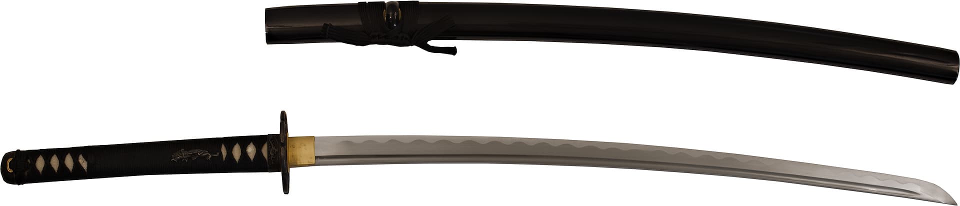 Katana aiguisé « Le Dernier samouraï », lame gravée #Terressens