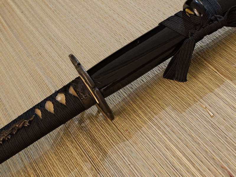 Katana aiguisé « Le Dernier samouraï », lame gravée #Terressens Katana aiguisé « Le Dernier samouraï », lame gravée #Terressens