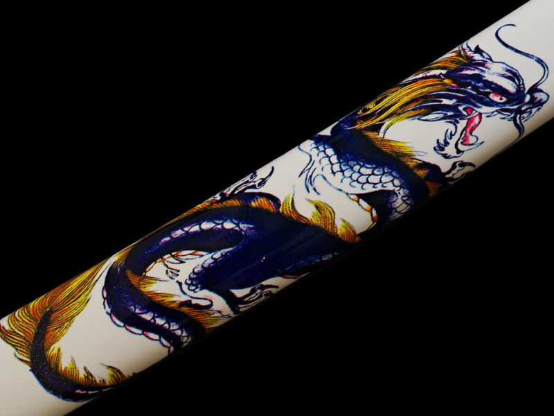 Katana de collection « Dragon des neiges » #Terressens Katana de collection « Dragon des neiges » #Terressens