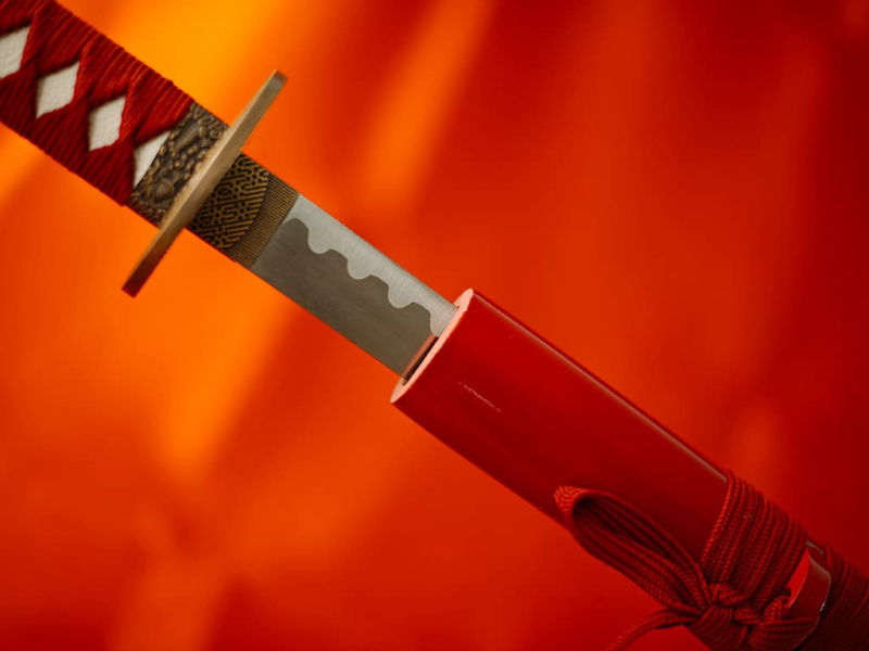 Katana de décoration « Dragon de feu » #Terressens Katana de décoration « Dragon de feu » #Terressens