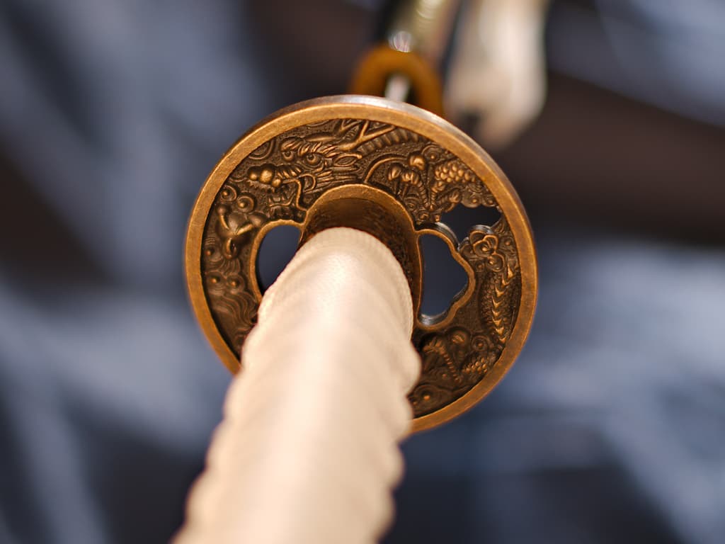 Katana de décoration « Dragon Céleste » (Dragon des nuages) #Terressens