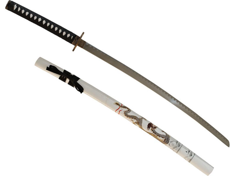 Katana de décoration « dragon mystérieux » #Terressens