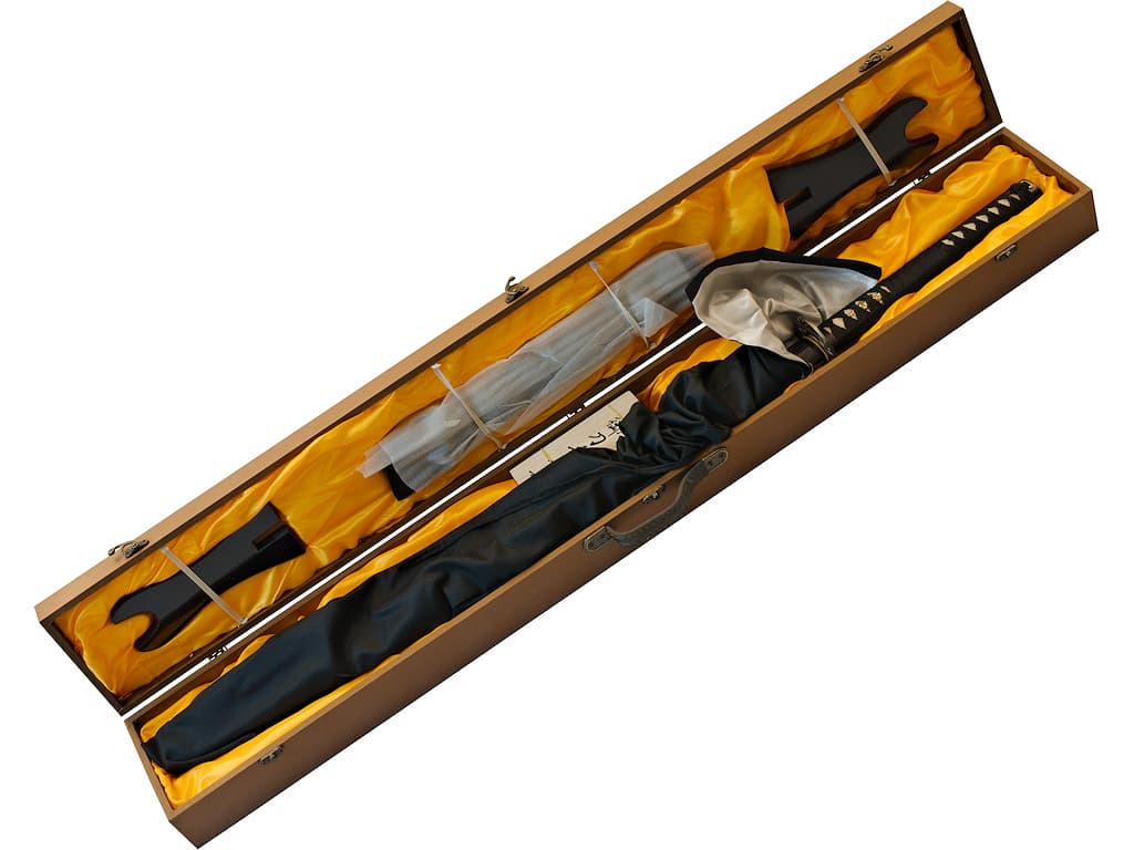 Katana aiguisé « Bushi » (武士 samouraï, guerrier), lame gravée (les 7 vertus du Bushidō) #Terressens Katana aiguisé « Bushi » (武士 samouraï, guerrier), lame gravée (les 7 vertus du Bushidō) #Terressens