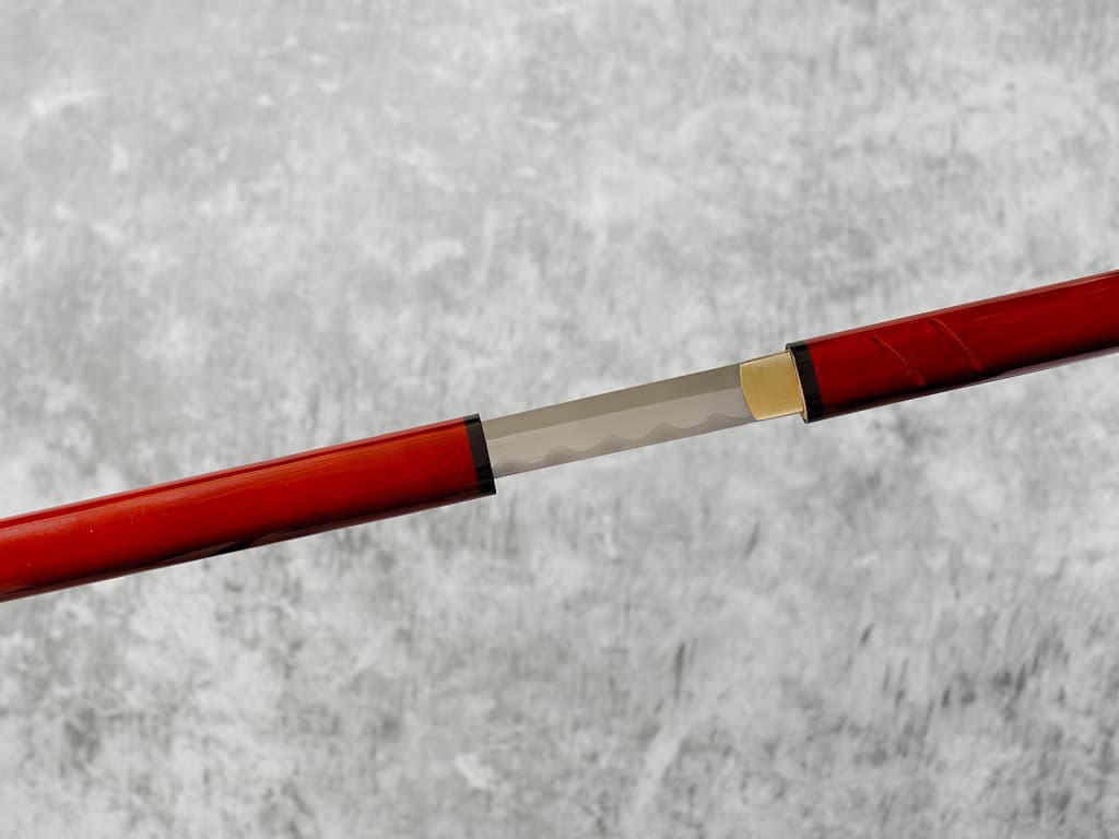 Sabre de Zatoïchi (座頭市, Zatōichi), modèle rouge aiguisé #Terressens Sabre de Zatoïchi (座頭市, Zatōichi), modèle rouge aiguisé #Terressens