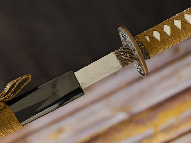 Katana de décoration « Dragon joueur » #Terressens