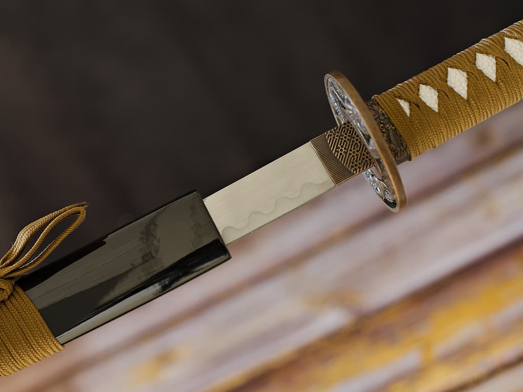 Katana de décoration « Dragon joueur » #Terressens