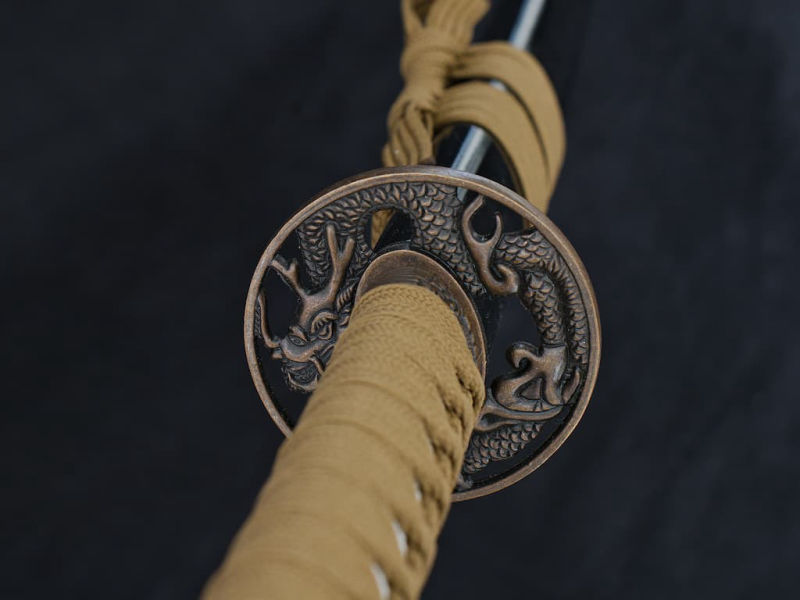 Katana de décoration « Dragon joueur » #Terressens