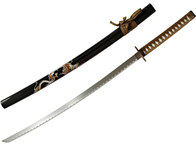 Katana de décoration « Dragon joueur » #Terressens