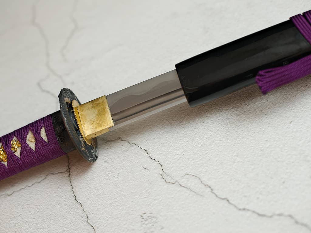 Katana aiguisé « Murasaki » (紫), maru 1060 #Terressens Katana aiguisé « Murasaki » (紫), maru 1060 #Terressens