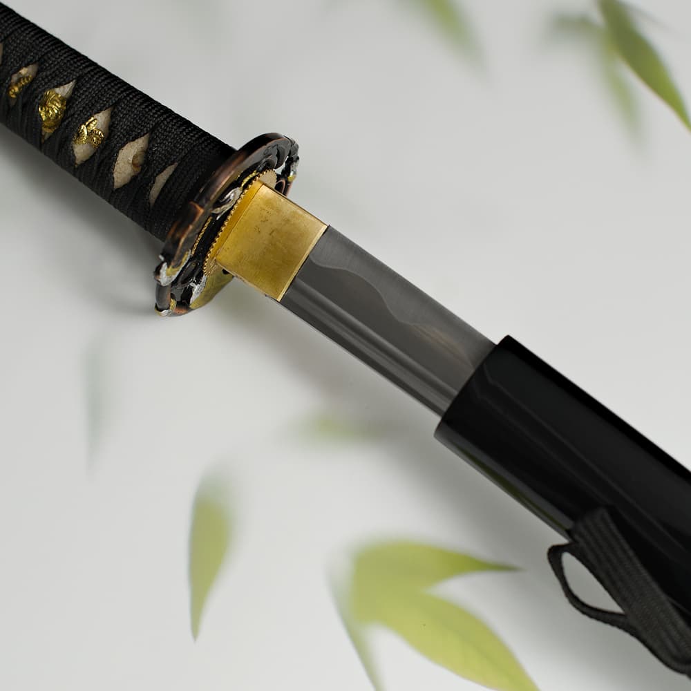 Katana « Shokubutsu » (植物 plante, végétal) noir, Maru 1060 #Terressens