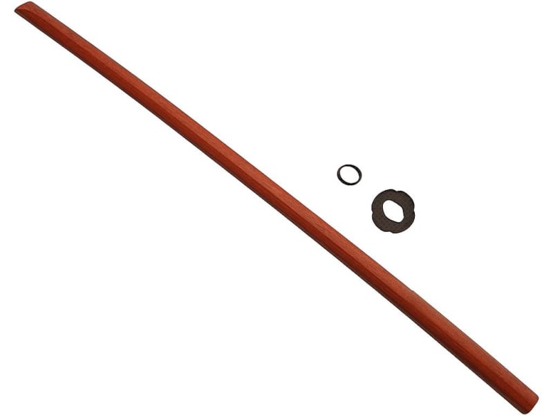 Bokken Ryū (龍 dragon japonais) en bois clair avec tsuba #Terressens Bokken Ryū (龍 dragon japonais) en bois acajou avec tsuba #Terressens