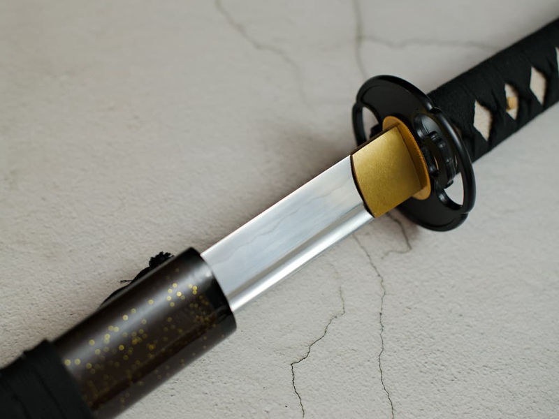 Katana aiguisé « Densei » (伝世), Maru 1065, trempe sélective #Terressens