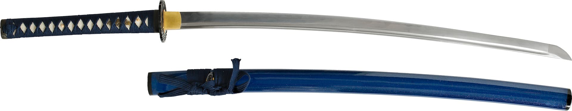 Katana « Hoshizora » (星空 ciel étoilé), forge Damas, véritable hamon #Terressens Katana « Hoshizora » (星空 ciel étoilé), forge Damas, véritable hamon #Terressens