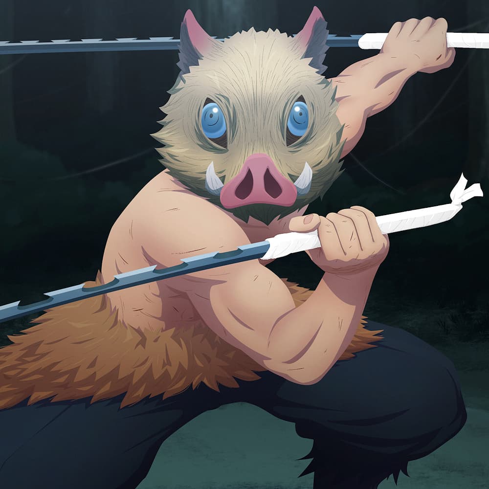 Sabre d'Inosuke Hashibira, du manga Demon Slayer : Kimetsu No Yaiba #Terressens