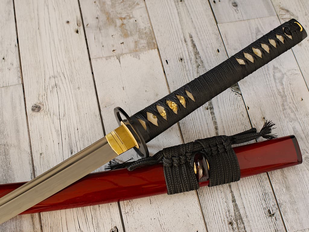 Katana aiguisé « Kirinketsu » (麒麟血 sang de dragon), Soshu Kitae, trempe sélective #Terressens Katana aiguisé « Kirinketsu » (麒麟血 sang de dragon), Soshu Kitae, trempe sélective #Terressens