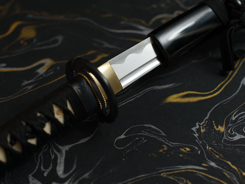 Wakizashi aiguisé noir Miyamoto Musashi 宮本 武蔵 #Terressens Wakizashi aiguisé noir Miyamoto Musashi 宮本 武蔵 #Terressens