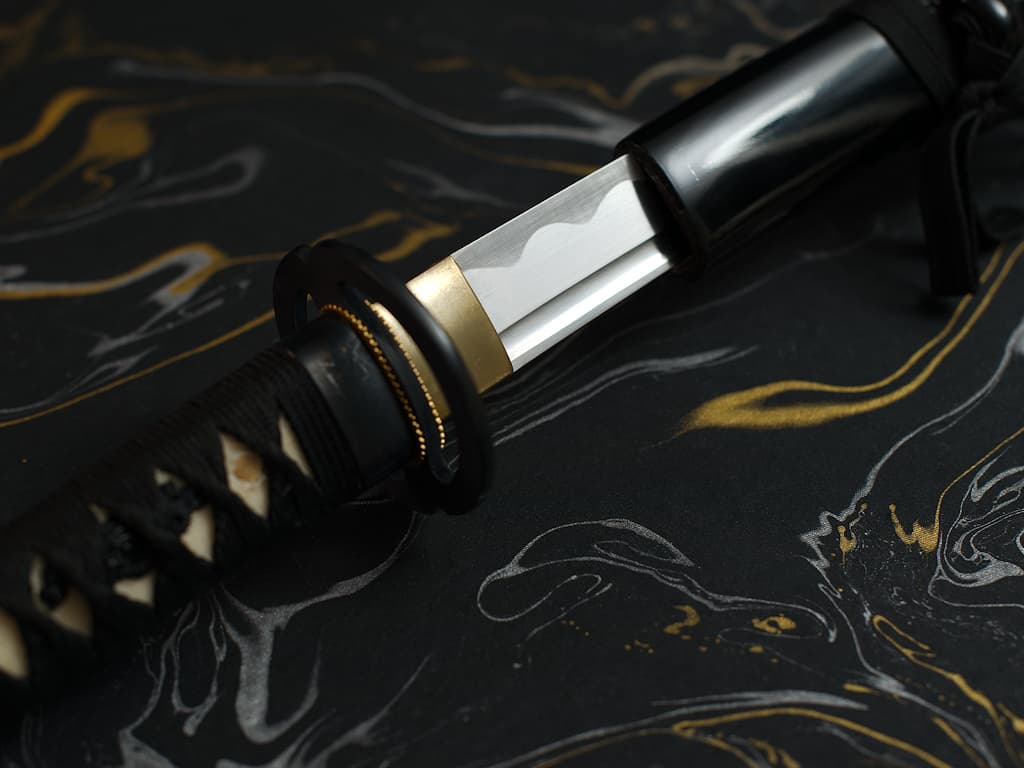 Wakizashi aiguisé noir Miyamoto Musashi 宮本 武蔵 #Terressens Wakizashi aiguisé noir Miyamoto Musashi 宮本 武蔵 #Terressens