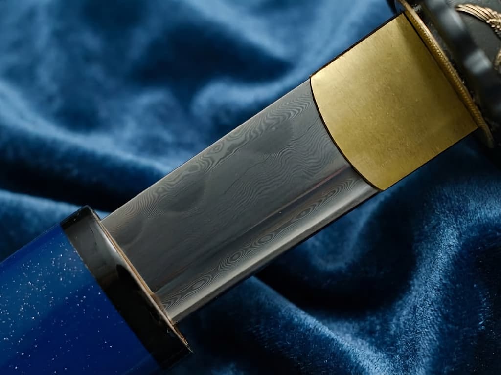 Wakizashi « Hoshizora » (星空 ciel étoilé), forge Damas, véritable hamon #Terressens