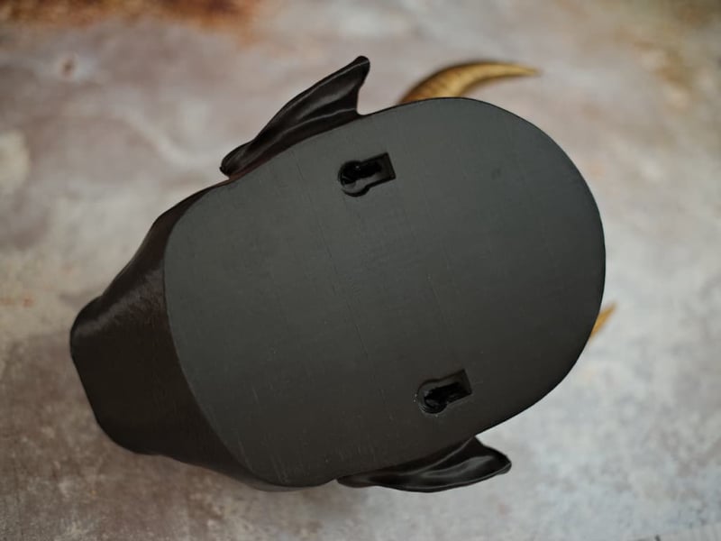 Support mural « Oni » (鬼) pour un ou deux katanas #Terressens