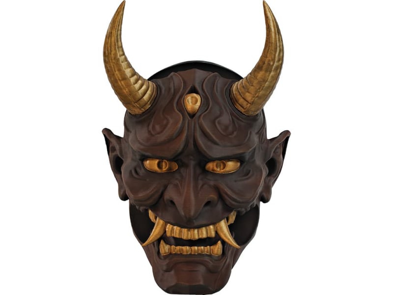 Support mural « Oni » (鬼) pour un ou deux katanas #Terressens