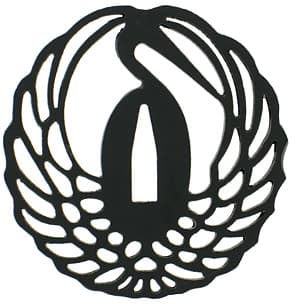 La grue du Japon (tsuru 鶴), symbole de longévité et de bonne fortune