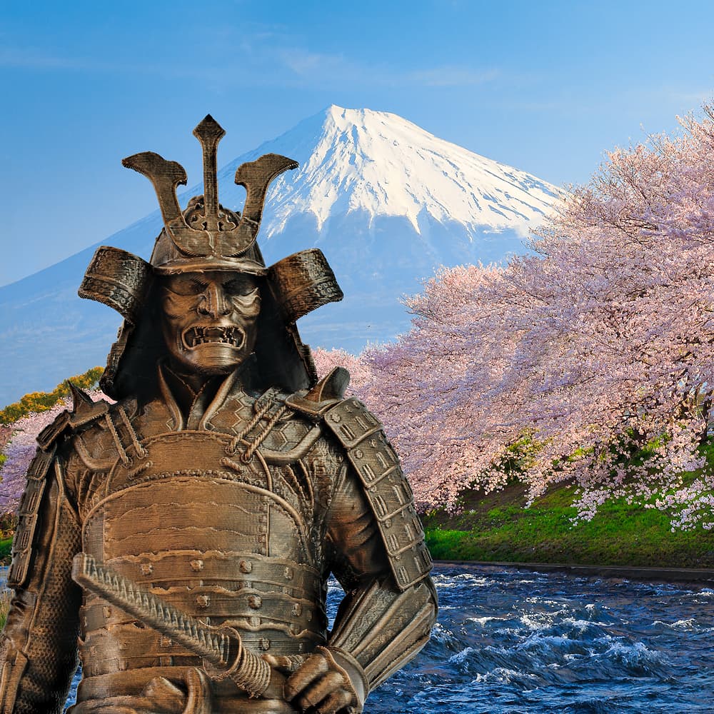 Statuettes de samouraï, guerrier du Japon féodal #Terressens