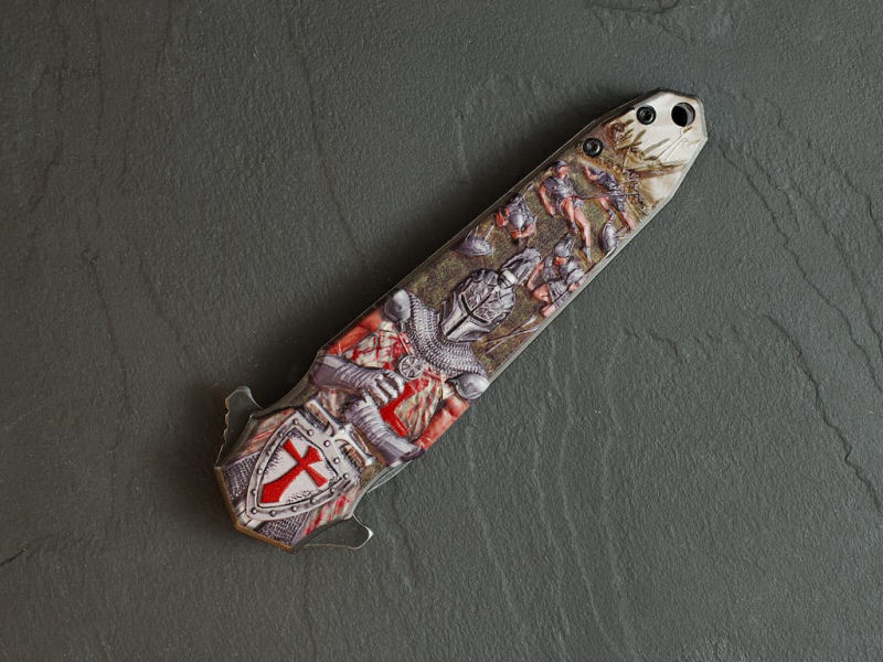Couteau templier « champ de bataille » #Terressens